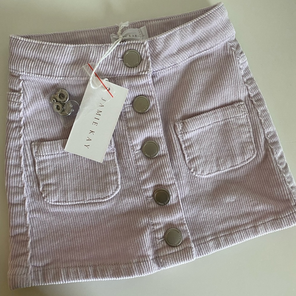 NWT Jamie Kay Ava Cord Skirt- Soft Lilac | Size 1